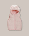 Chaleco Hoodie Beige,ROSA